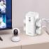 LDNIO SC4383 2USB-C+USB-A Power Strips 2500W Tower Extension Power Socket with 70W USB Ports for Phone Charger EU US UK Plug - White